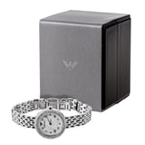 Emporio Armani Rosa Quartz White Dial Silver Steel Strap Watch For Women - AR11354