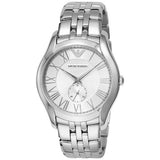 Emporio Armani Classic Quartz Silver Dial Silver Steel Strap Watch For Men - AR1788
