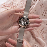 Guess Iconic Quartz Silver Dial Silver Mesh Bracelet Watch For Women - GW0527L1