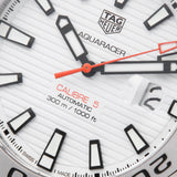 Tag Heuer Aquaracer Calibre 5 Automatic White Dial Silver Steel Strap Watch for Men - WAY2013.BA0927