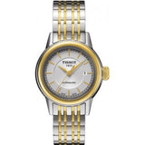Tissot Carson Automatic Silver Dial Two Tone Steel Strap Watch For Women - T085.207.22.011.00