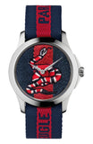 Gucci Le Marche Des Merveilles Blue Red Dial Blue Red Nylon Strap Unisex Watch - YA126493