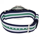 Daniel Wellington Classic Nottingham White Dial Two Tone NATO Strap Watch For Men - 0208DW