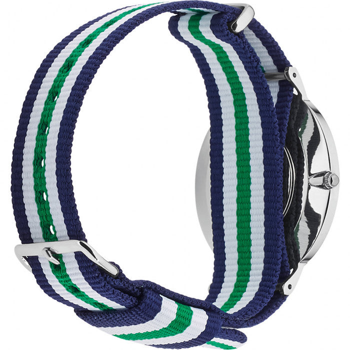 Daniel Wellington Classic Nottingham White Dial Two Tone NATO Strap Watch For Men - 0208DW