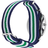 Daniel Wellington Classic Nottingham White Dial Two Tone NATO Strap Watch For Men - 0208DW