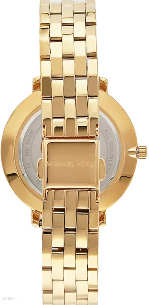 Michael Kors Pyper Quartz Gold Dial Gold Steel Strap Watch For Women - MK3898
