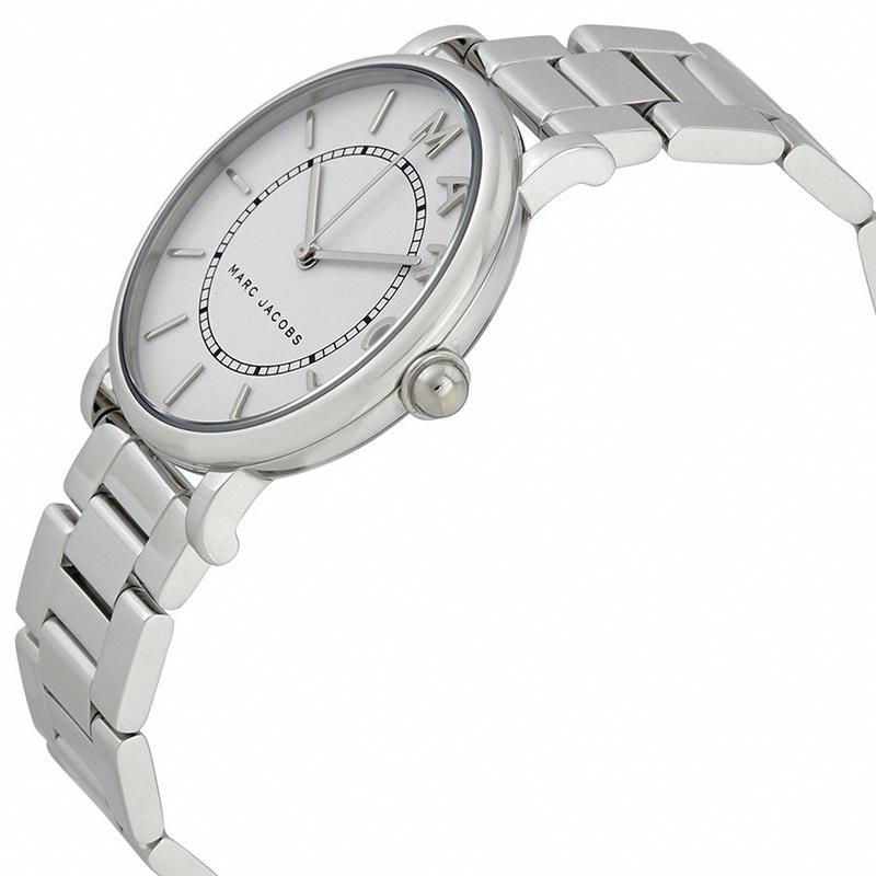Marc Jacobs Roxy White Dial Silver Steel Strap Watch for Women - MJ3521