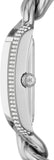 Michael Kors Emery Three Hand White Dial Silver Steel Strap Watch For Women - MK7438