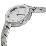 Movado Sapphire Diamonds Silver Dial Silver Steel Strap Watch For Women - 606814
