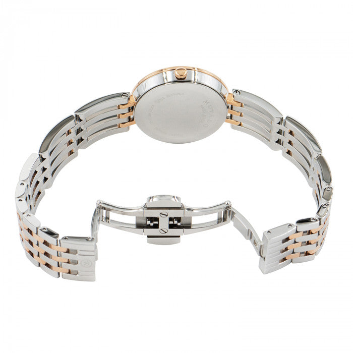 Movado Esperanza Mother of Pearl Dial Two Tone Steel Strap Watch For Women - 0607114