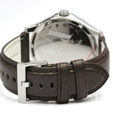 Armani Exchange Whitman Silver Dial Brown Leather Strap Watch For Men - AX2100