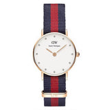 Daniel Wellington Classy Oxford White Dial Two Tone Nylon Strap Watch For Women - DW00100064