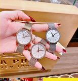 Michael Kors Pyper Quartz Mother of Pearl White Dial Rose Gold Mesh Strap Watch For Women - MK4588