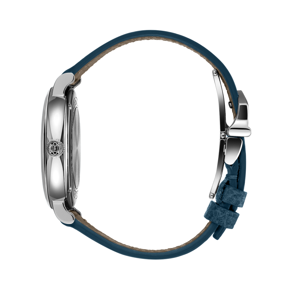 IWC Portofino Automatic Silver Dial Blue Leather Strap Watch for Women - IW357411