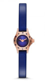 Marc Jacobs Blade Blue Dial Blue Leather Strap Watch for Women - MBM8641