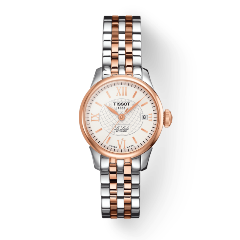 Tissot Le Locle Automatic Small Lady Silver Dial Two Tone Steel Strap Watch For Women - T41.2.183.33