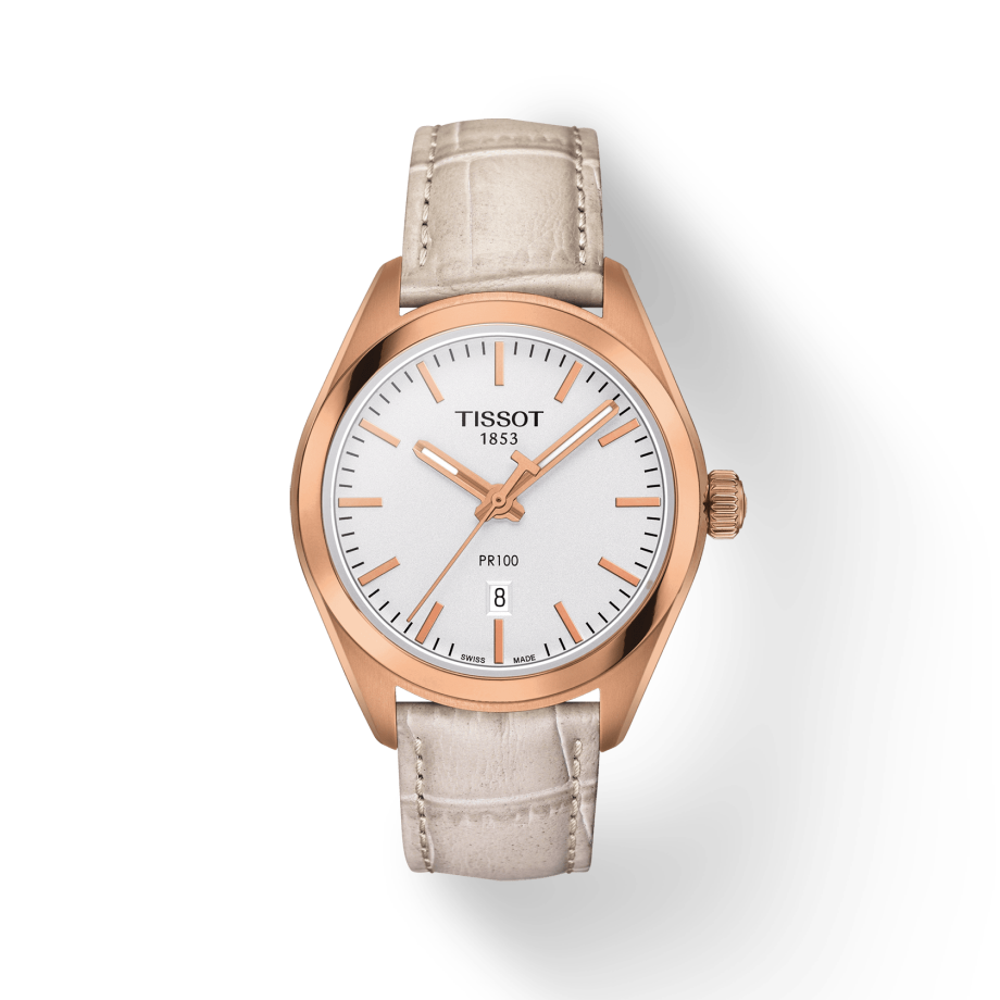 Tissot T Classic PR 100 Lady White Dial Watch For Women - T101.210.36.031.00