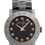 Marc Jacobs Rock Crystal Grey Dial Grey Steel Strap Watch for Women - MBM8596
