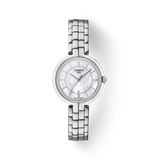 Tissot T Lady Flamingo Mother of Pearl White Dial Silver Steel Strap Watch For Women - T094.210.11.111.00