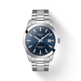 Tissot Gentlemen Powermatic 80 Silicium Blue Dial Silver Steel Strap Watch For Men - T127.407.11.041.00