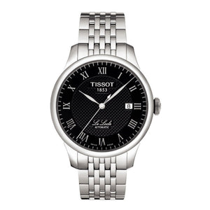 Tissot T Classic Le Locle Powermatic 80 Black Dial Silver Steel Strap Watch For Women - T41.1.483.53