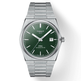 Tissot PRX Powermatic 80 Green Dial Silver Steel Strap Watch For Men - T137.407.11.091.00