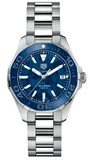 Tag Heuer Aquaracer Blue Dial Silver Steel Strap Watch for Women - WAY131S.BA0748