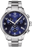 Tissot T Sport Chrono XL Classic Blue Dial Silver Steel Strap Watch For Men - T116.617.11.047.01