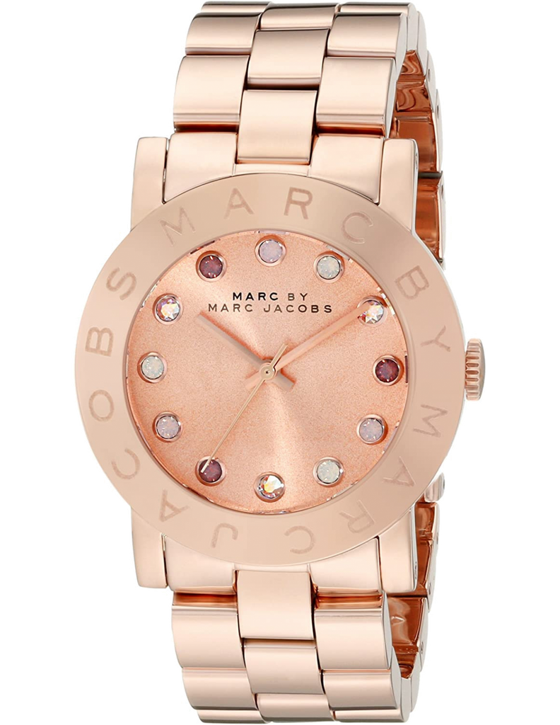 Marc Jacobs Amy Dexter Rose Gold Dial Rose Gold Steel Strap Watch for Women - MBM3216