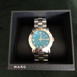 Marc Jacobs Amy Blue Dial Silver Steel Strap Watch for Women - MBM3272