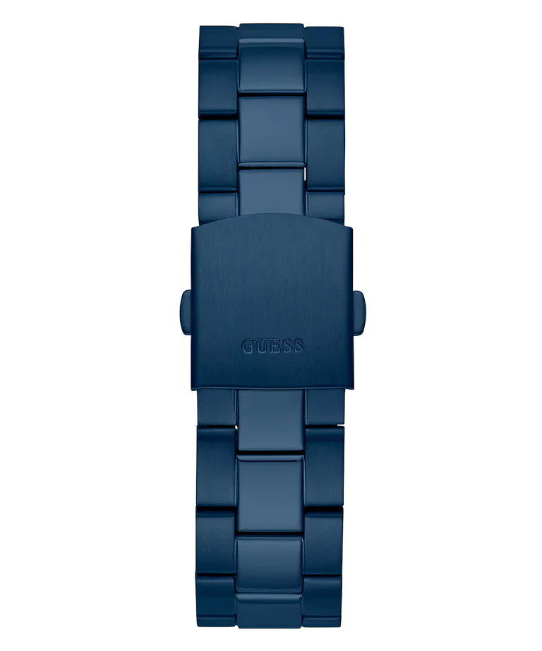 Guess Axle Multifunction Navy Blue Dial Blue Steel Strap Watch For Men - GW0488G4