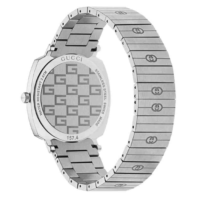 Gucci Grip Disney Mickey Mouse Silver Dial Silver Steel Strap Watch For Women - YA157418