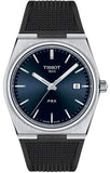 Tissot PRX Blue Dial Black Rubber Strap Watch For Men - T137.410.17.041.00