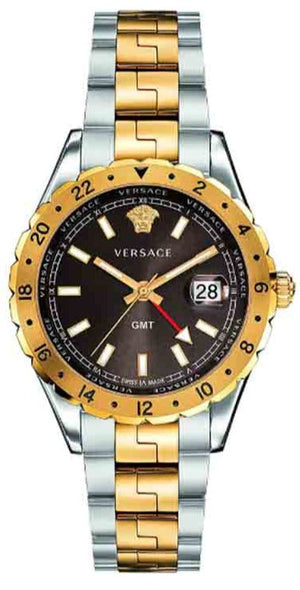 Versace Hellenyium Quartz Brown Dial Two Tone Steel Strap Watch For Men - V11040015