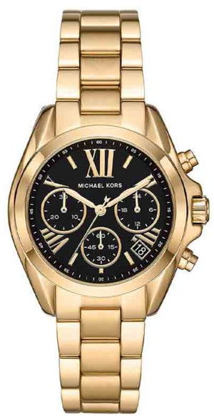 š Michael Kors Bradshaw Chronograph Black Dial Gold Steel Strap Watch For Women - MK6959 (100% off)