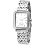 Tory Burch Robinson White Dial Silver Steel Strap Watch for Women - TBW1510