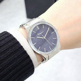 Salvatore Ferragamo Sapphire Blue Dial Silver Steel Strap Watch for Men - SFHP006-20