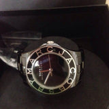 Marc Jacobs Blade Black Dial Silver Steel Strap Watch for Women - MBM3059