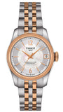 Tissot Ballade Powermatic 80 Cosc Mother of Pearl Dial Two Tone Steel Strap Watch For Women - T108.208.22.117.01
