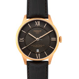 Tissot Chemin des Tourelles Powermatic 80 Brown Dial Brown Leather Strap Watch for Men - T099.407.36.448.00
