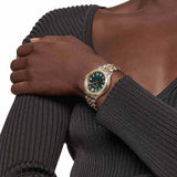 Versace Hellenium Green Dial Two Tone Steel Strap Watch for Men - VEVK00620