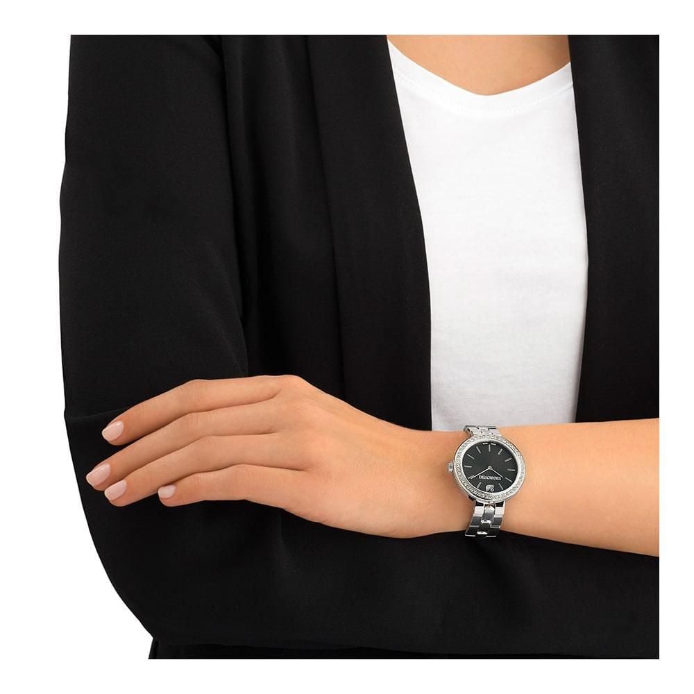 Swarovski Daytime Rhinestone Grey Dial Silver Steel Strap Watch for Women - 5213681