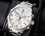 Tissot Chrono XL Classic Silver Dial Silver Steel Strap Watch For Men - T116.617.11.037.00