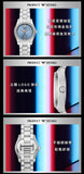 Emporio Armani Federica Three-Hand Date Blue Dial Silver Steel Strap Watch For Women - AR11593