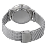 Emporio Armani Gianni T Bar Mother of Pearl Dial Silver Steel Strap Watch For Women - AR1955