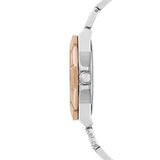 Guess Sunray Multifunction Crystals Silver Dial Two Tone Steel Strap Watch For Women - GW0616L3