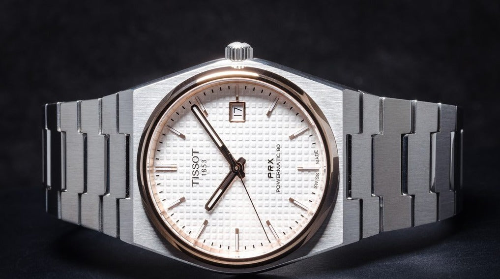 Tissot PRX Powermatic 80 Silver Dial Silver Steel Strap Watch For Men - T137.407.21.031.00