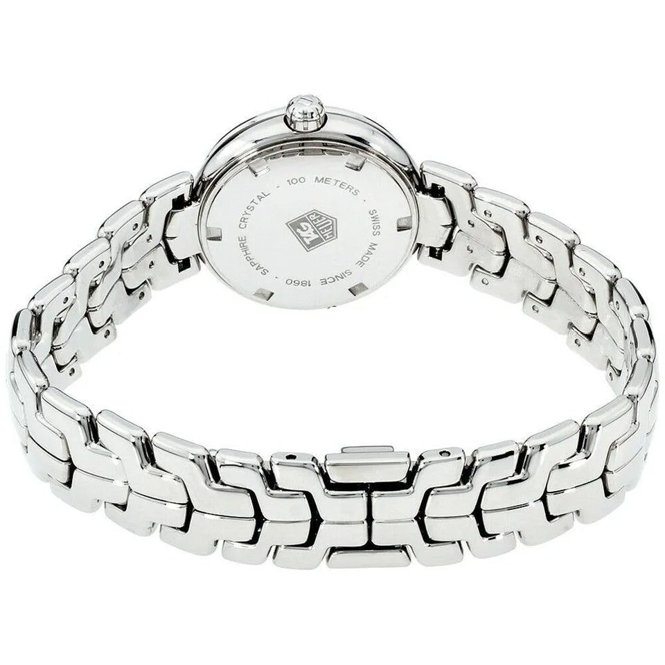 Tag Heuer Link Trilogy Cameron Diaz Diamonds Mother of Pearl Dial Silver Steel Strap Watch for Women - WAT1419.BA0954