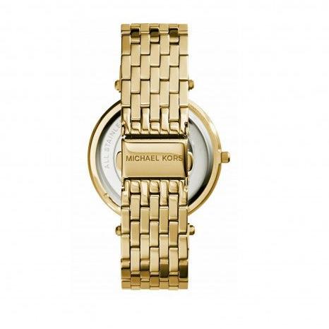 Michael Kors Darci White Dial Gold Steel Strap Watch for Women - MK3727