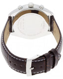 Tissot PR 100 Chronograph Silver Dial Brown Leather Strap Watch for Men - T101.417.16.031.00